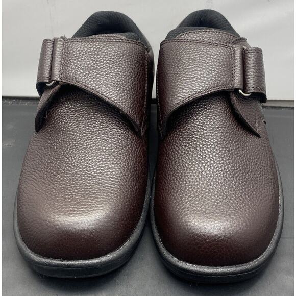 OrthoFeet Broadway Brown G520 Orthopedic Diabetic Shoes Mens 9.5 4E Extra Wide main image 9